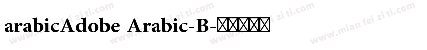 arabicAdobe Arabic-B字体转换
